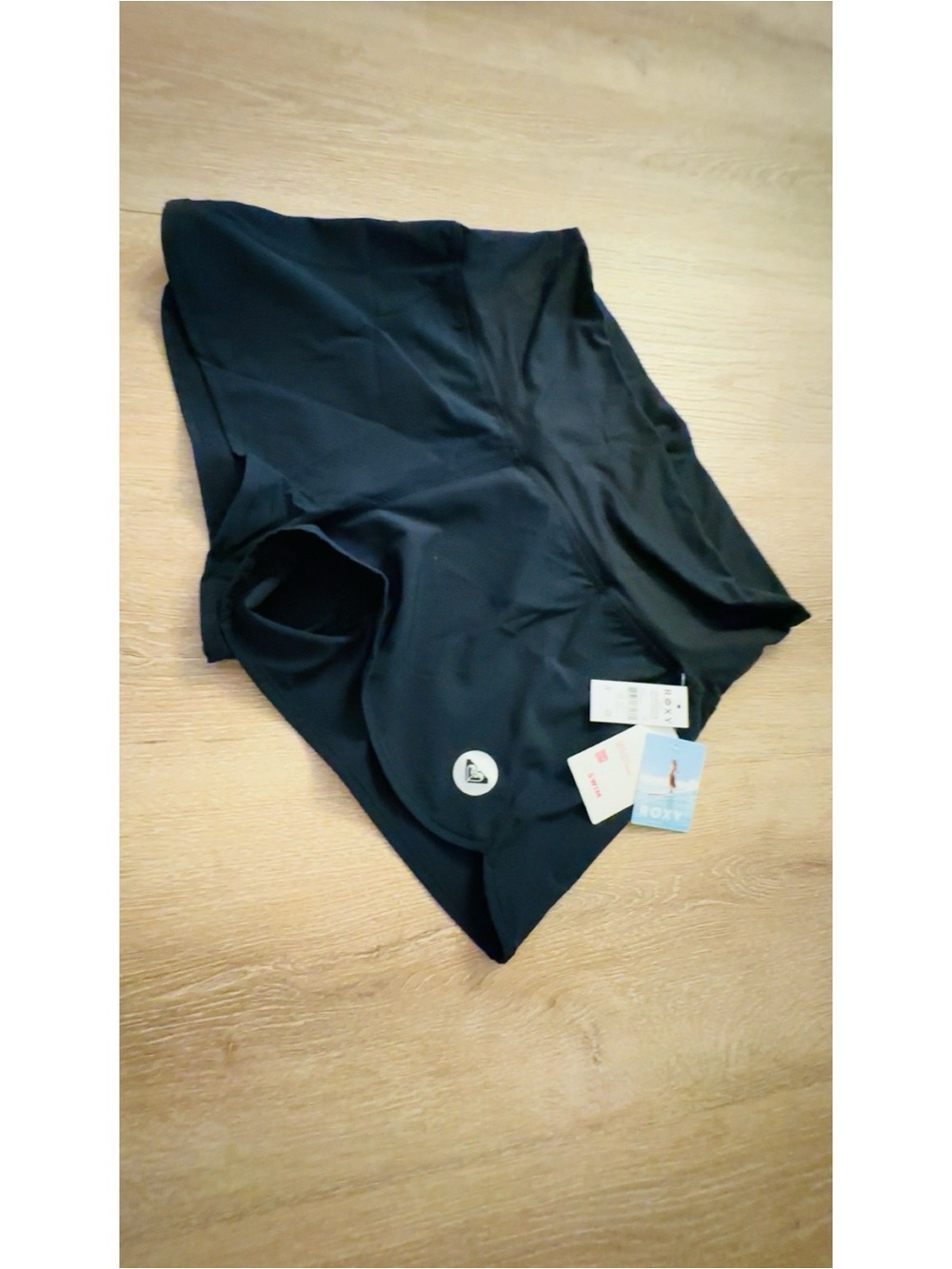 Roxy Black Athletic Shorts with Branded Care Tag